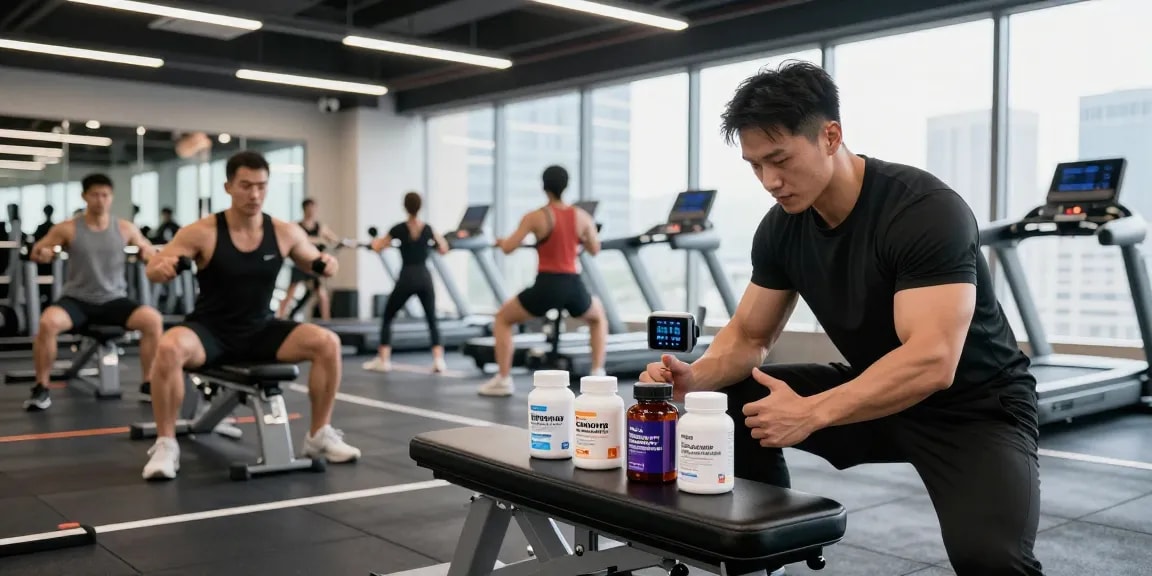 Effektive Fitness-Training mit Selliza Shop Produkten in modernem Gym.