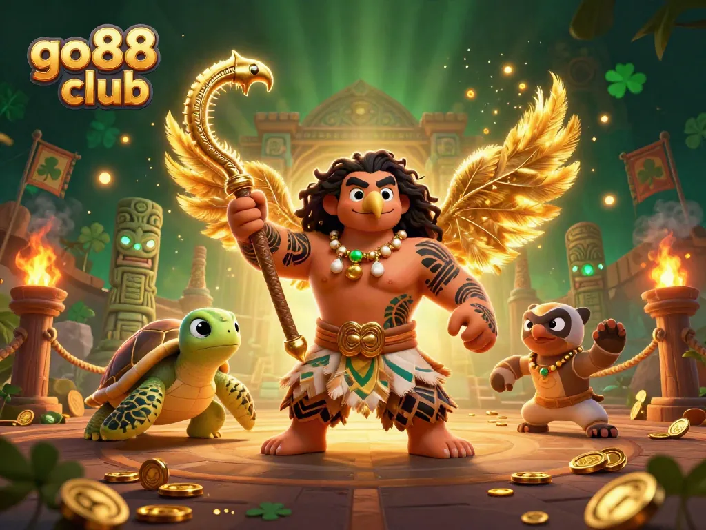 Engage in thrilling gaming with go88 club featuring dynamic 3D characters and casino elements.